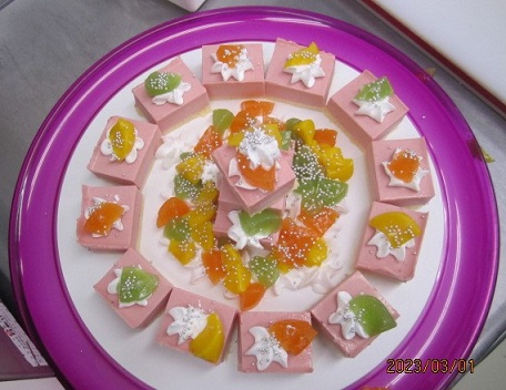 ソフト食誕生日ケーキ